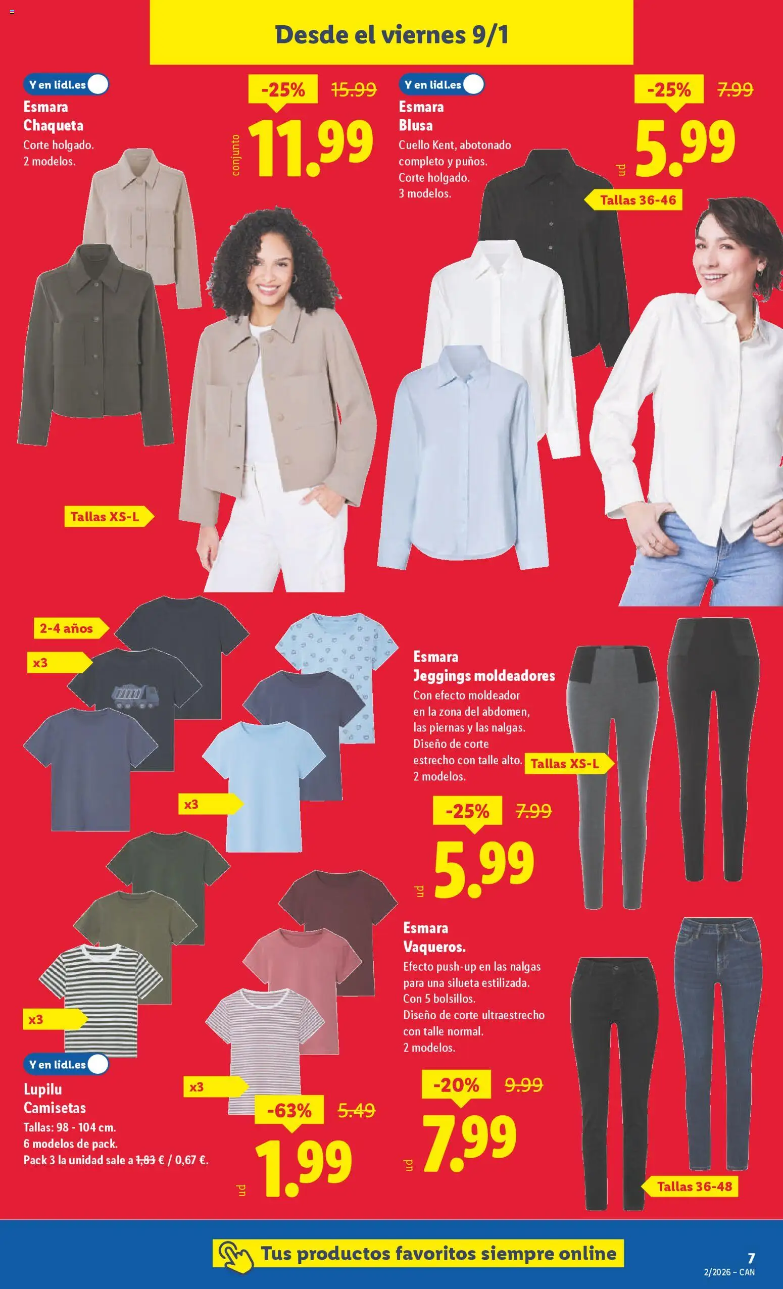 Lidl - Canarias │ válido desde el 05.01.2026 | Página: 13 | Productos: Blusa, Chaqueta