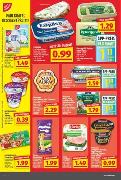 NP Discount Prospekt ab 20.04.2026 gültig | Seite: 6 | Produkte: Butter, Joghurt, Mozzarella, Exquisa