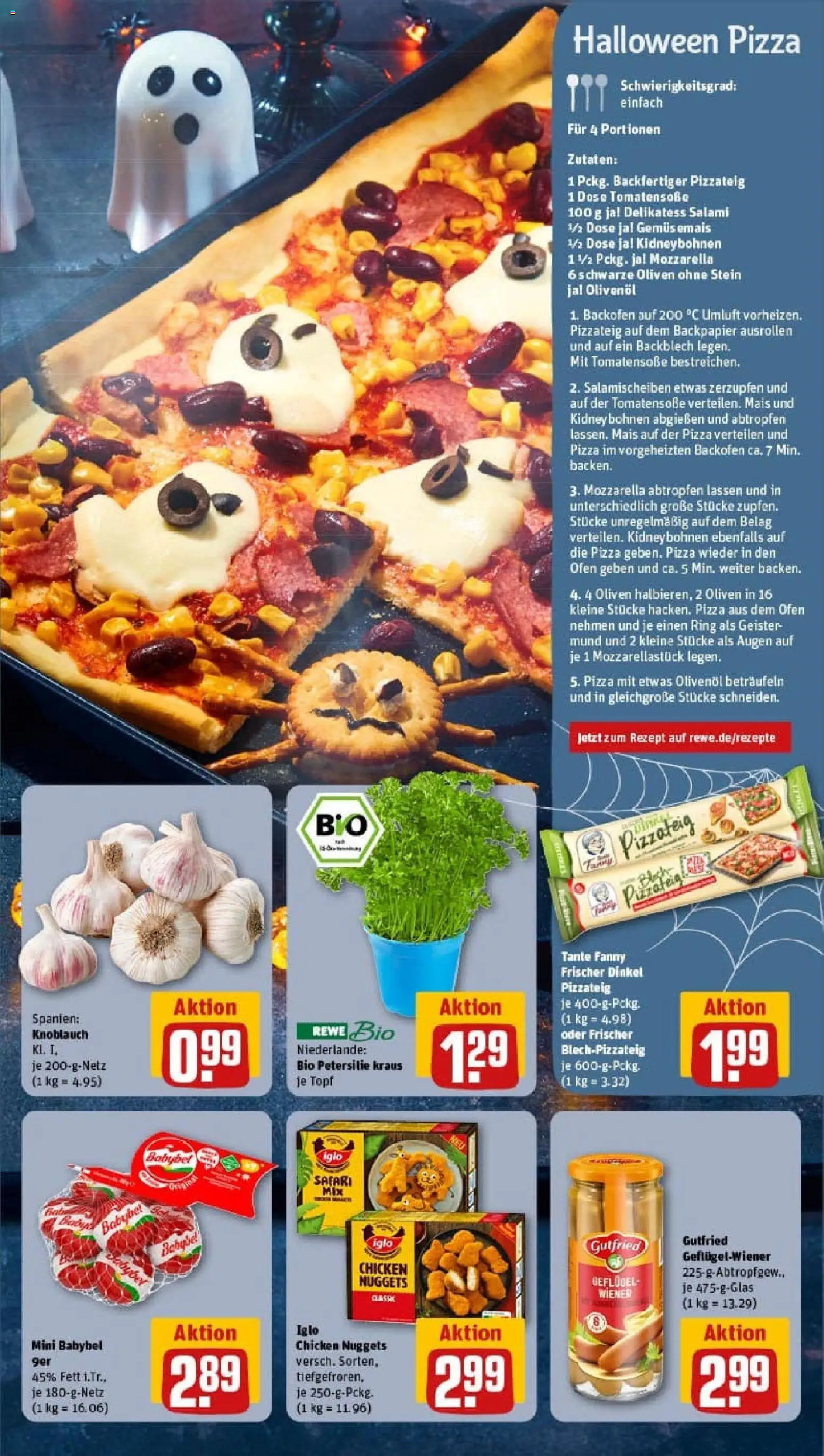 Rewe prospekt Oberhausen	 – gültig ab 26.10.2025 | Seite: 17 | Produkte: Mozzarella, Knoblauch, Backofen, Petersilie