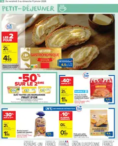 Carrefour Market - Prévisualisation de Carrefour Market catalogue semaine 1 valide à partir de 02.01.2026 | Page: 16 | Produits: Beurre, Chocolat