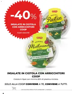 Volantino COOP del 17.07.2025 | Pagina: 4 | Prodotti: Pomodorini, Olio, Olive, Ciotola