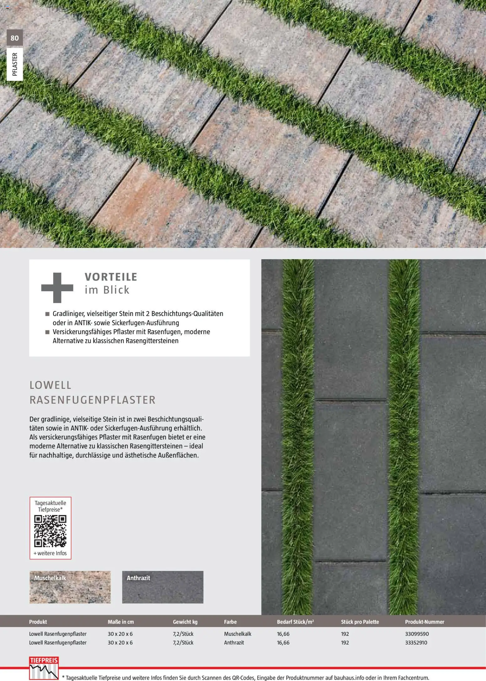 Bauhaus Gartenbaumaterialien 2026 – gültig ab 02.03.2026 | Seite: 80 | Produkte: Gewicht