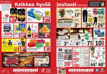 Minimani-mainoslehti voimassa 17.12.2025 alkaen