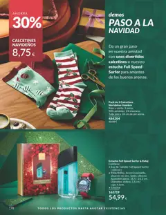 Vista previa CALCETINES NAVIDEÑOS, Pack de 3 Calcetines Navideños Hombre Rojo y verde. 3 pares. 98% poliéster, 2% elastano. Talla única. válido desde el 01.11.2025 | Página: 178 | Productos: Eau de toilette, Reloj, Caja