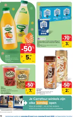 Carrefour folder week 12 - Voorbeeld van een folder van Carrefour, geldig van 18.03.2026 | Pagina: 12 | Producten: Kompresszor, Groenten, Cappuccino, Yoghurt