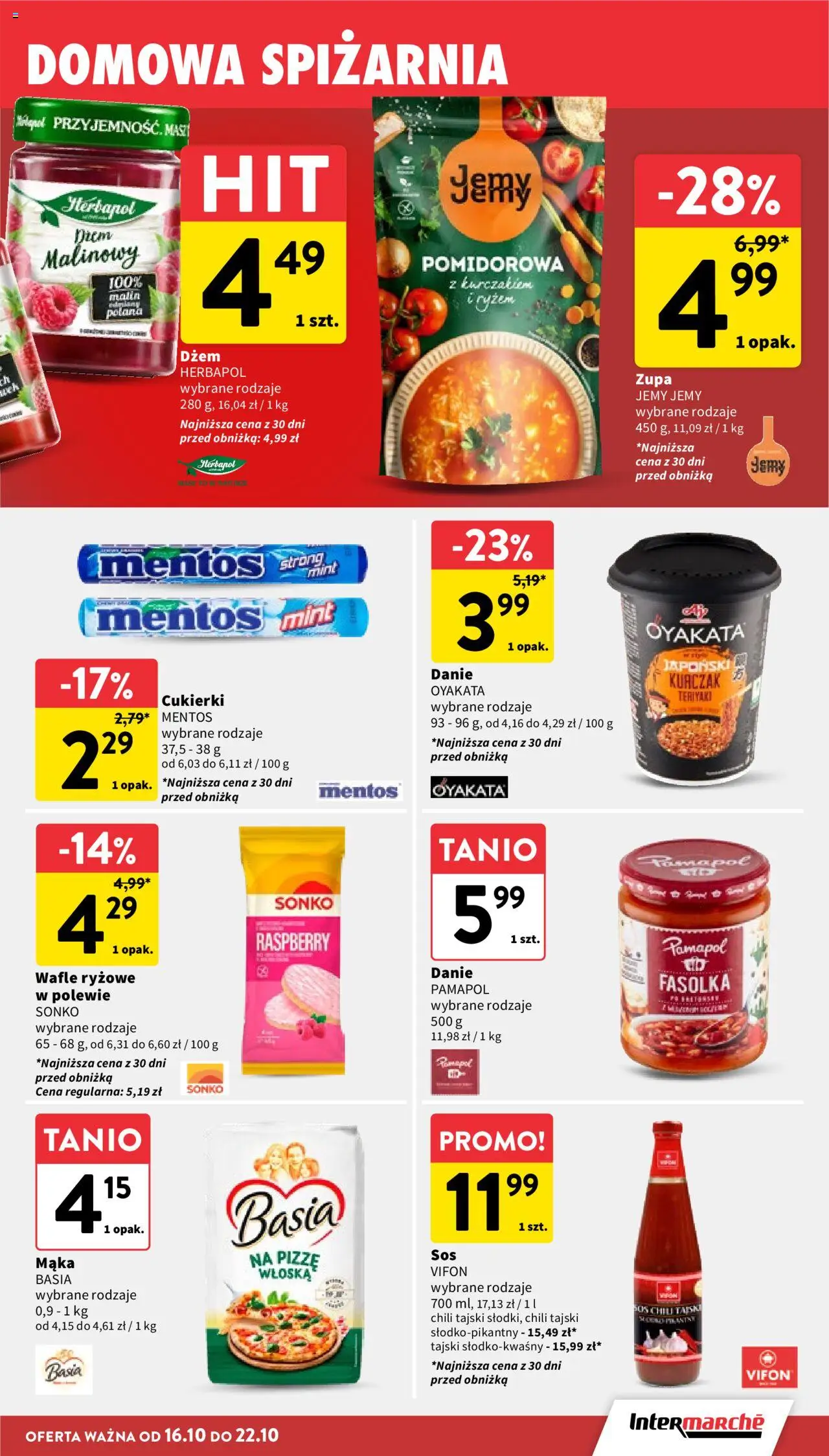 Intermarche Gazetka od 16.10.2025 | Strona: 27 | Produkty: Chili, Wafle, Wafle ryżowe, Zupa