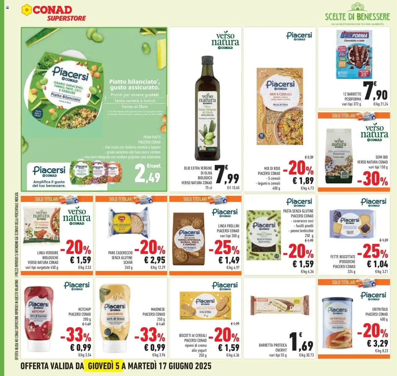 Volantino Conad del 04.06.2025 | Pagina: 36 | Prodotti: Crema, Tè, Verdure, Olio extra vergine