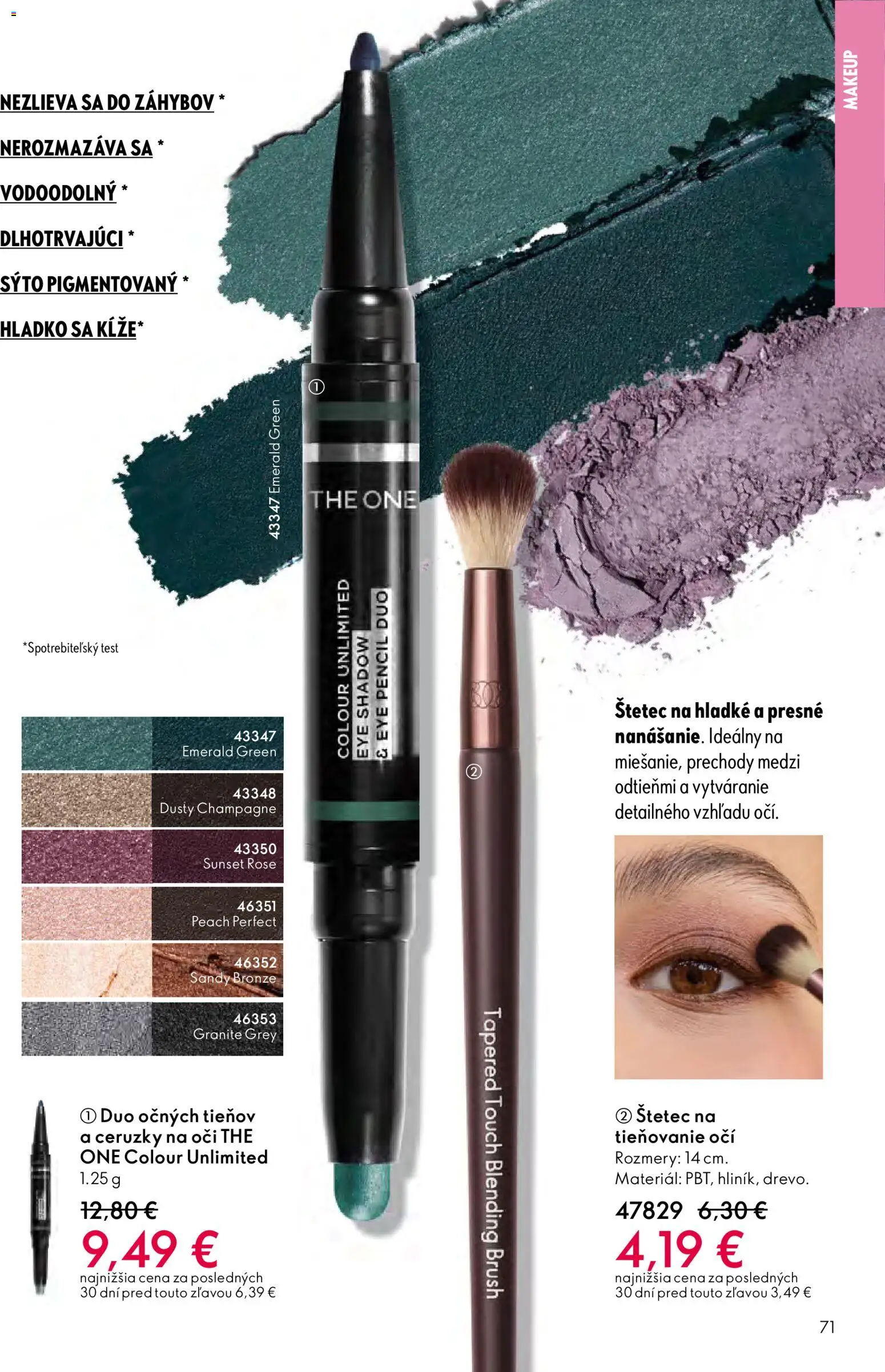 Nové Oriflame akcie – leták je platný od 12.11.2025 | Strana: 71 | Produkty: Štetec