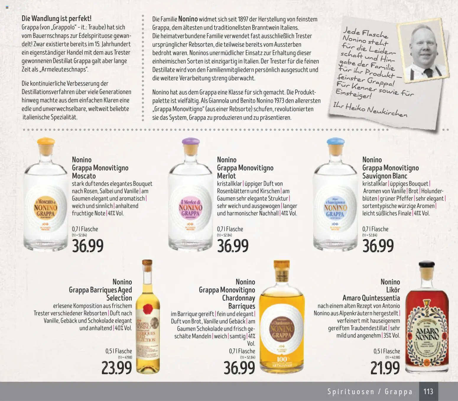 Edeka Struve Wein– und Spirituosen – gültig ab 14.11.2025 | Seite: 113 | Produkte: Duft, Mandeln, Pfeffer, Brot