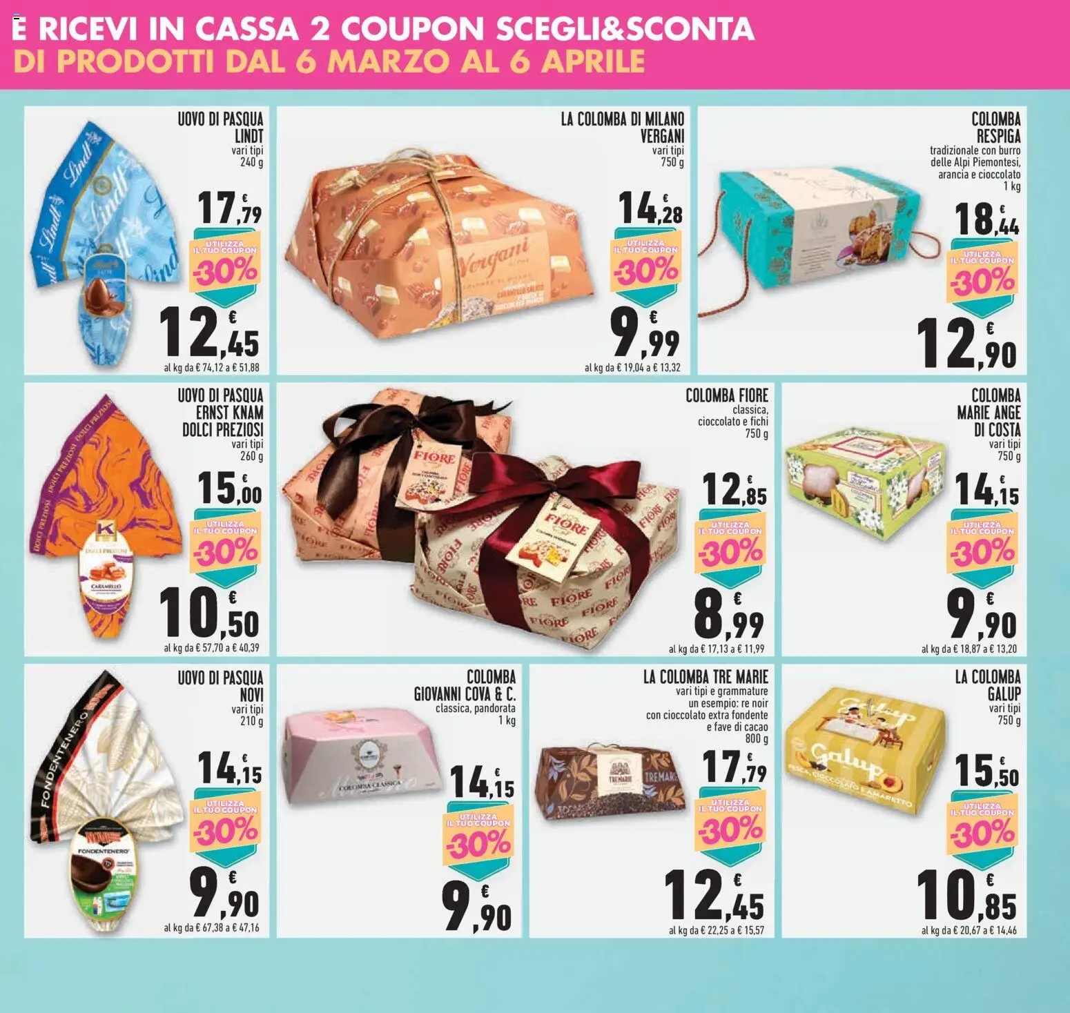 Volantino Conad del 12.03.2026 | Pagina: 13 | Prodotti: Cioccolato, Burro, Uovo di pasqua, Cacao