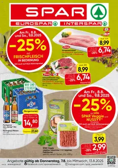 Vorschau von dem Prospekt - Spar Flugblatt - Vorarlberg gültig ab 07.08.2025