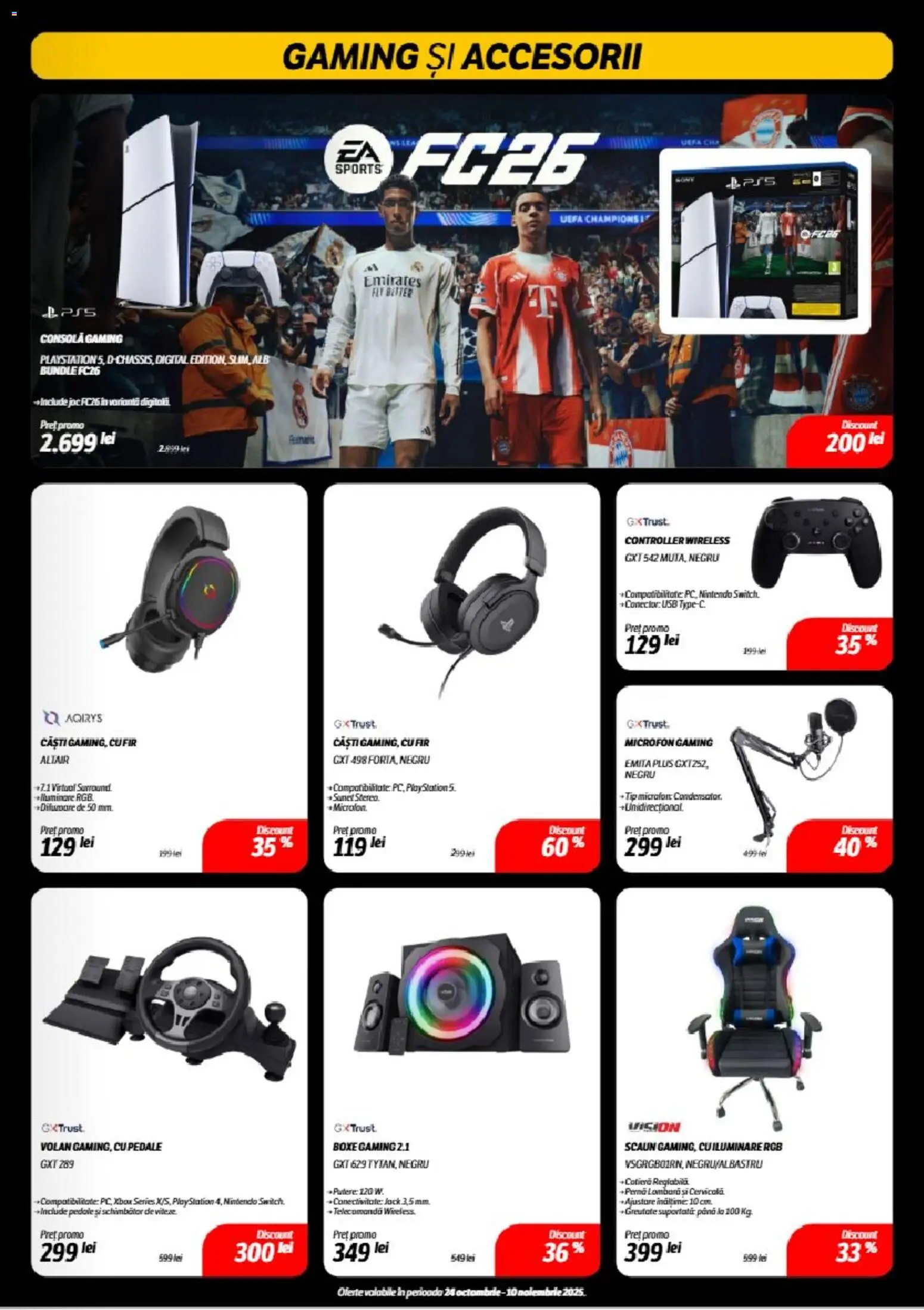 Noul catalog Flanco – valabil de la 24.10.2025 | Pagină: 9 | Produse: Playstation, Joc, Microfon, Usb