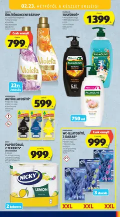 PALMOLIVE TUSFÜRDŐ*, Almond Milk vagy MEN Spice Up vagy Kids, 750 ml/flakon - amely érvényes a következő dátumtól: 19.02.2026 | Oldal: 45