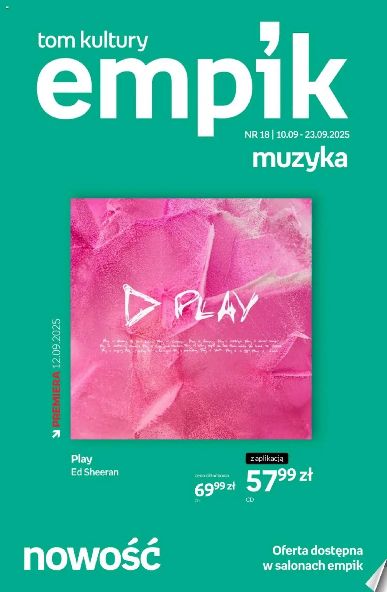 Empik promocje - Tom kultury Muzyka od 10.09.2025 | Strona: 1