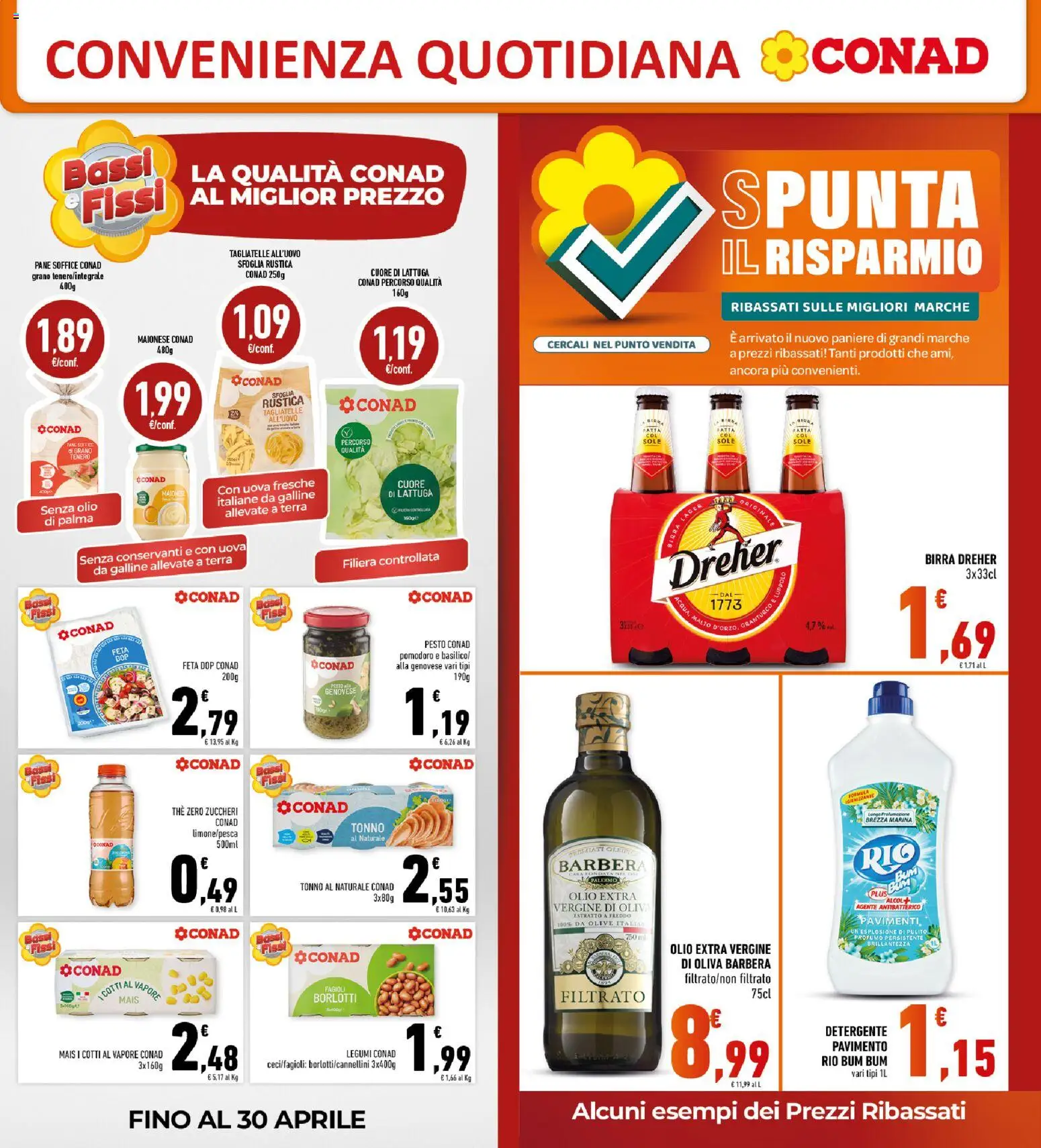 Volantino Conad del 11.03.2026 | Pagina: 19 | Prodotti: Fagioli, Pesto, Tonno al naturale, Olio extra vergine