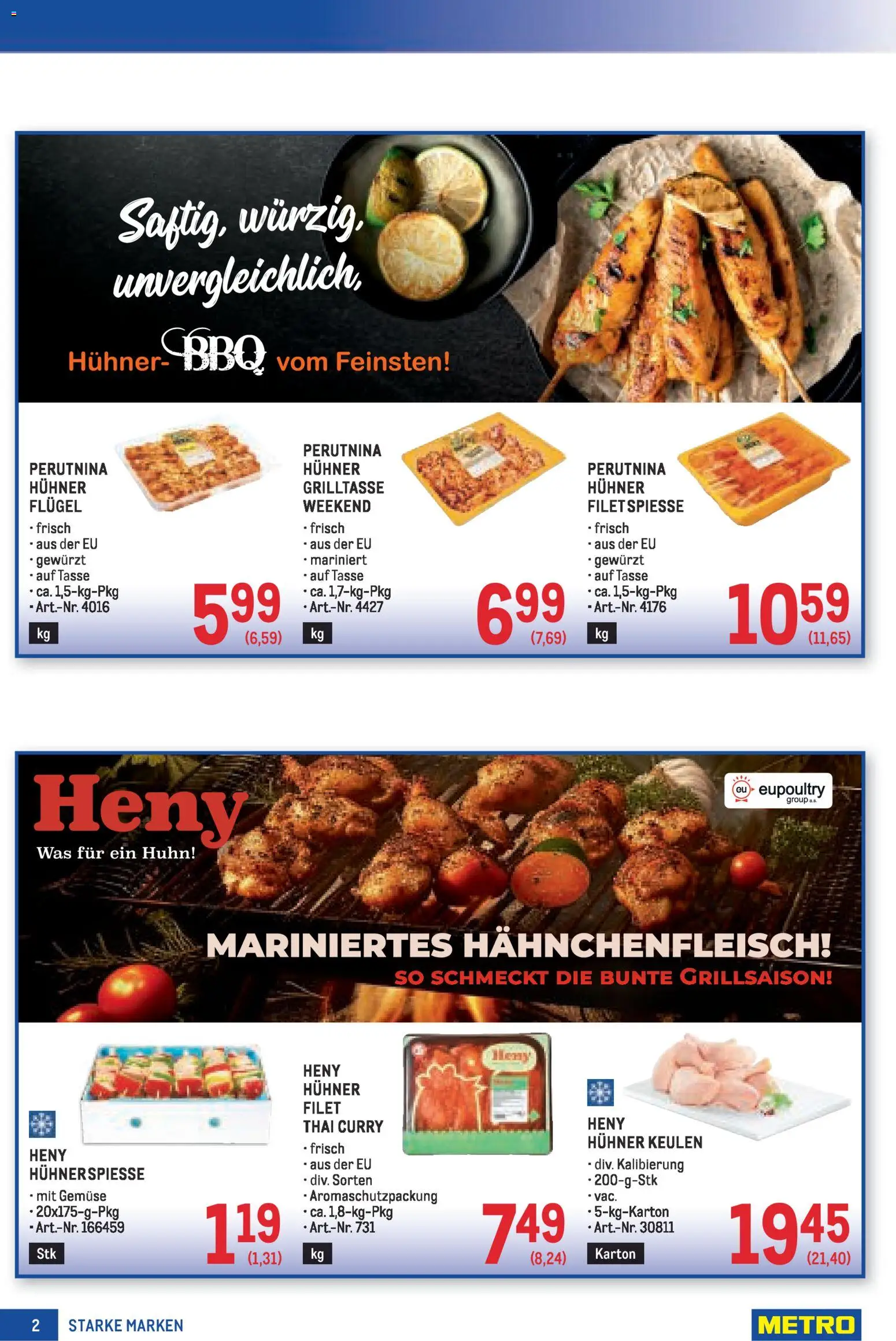 Metro angebote Starke Marken gültig ab 30.04.2026 | Seite: 2 | Produkte: Gemüse