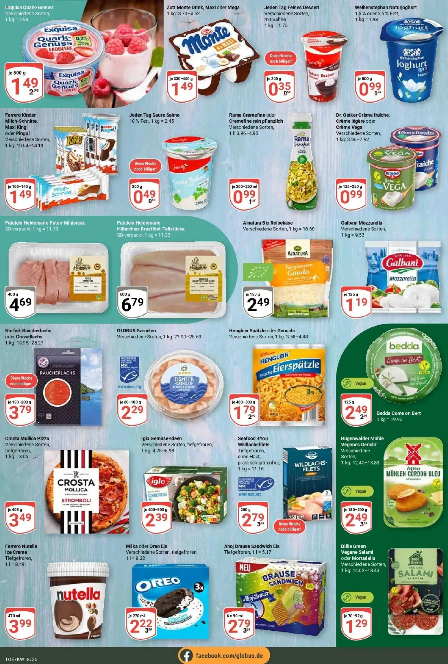 Globus Prospekt Tönisvorst	 – gültig ab 27.04.2026 | Seite: 12 | Produkte: Mozzarella, Garnelen, Exquisa, Räucherlachs