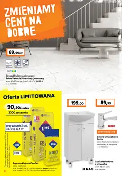 Pogląd oferty "Bricoman Gazetka" - ważna od 01.12.2025 | Strona: 8 | Produkty: Umywalka, Bateria, Szafka łazienkowa