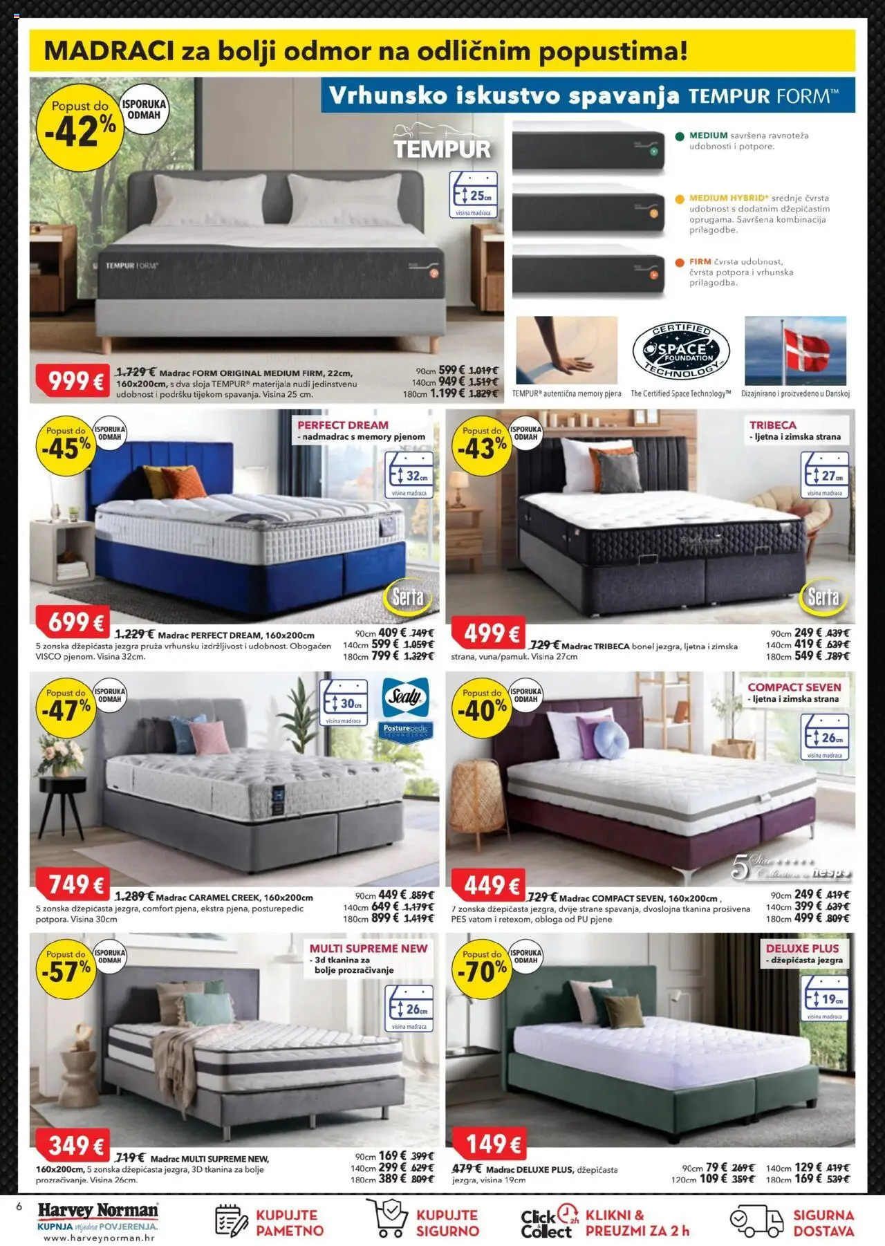 Harvey Norman katalog | vrijedi od 16.10.2025 | Stranica: 6 | Proizvodi: Madrac, Nadmadrac