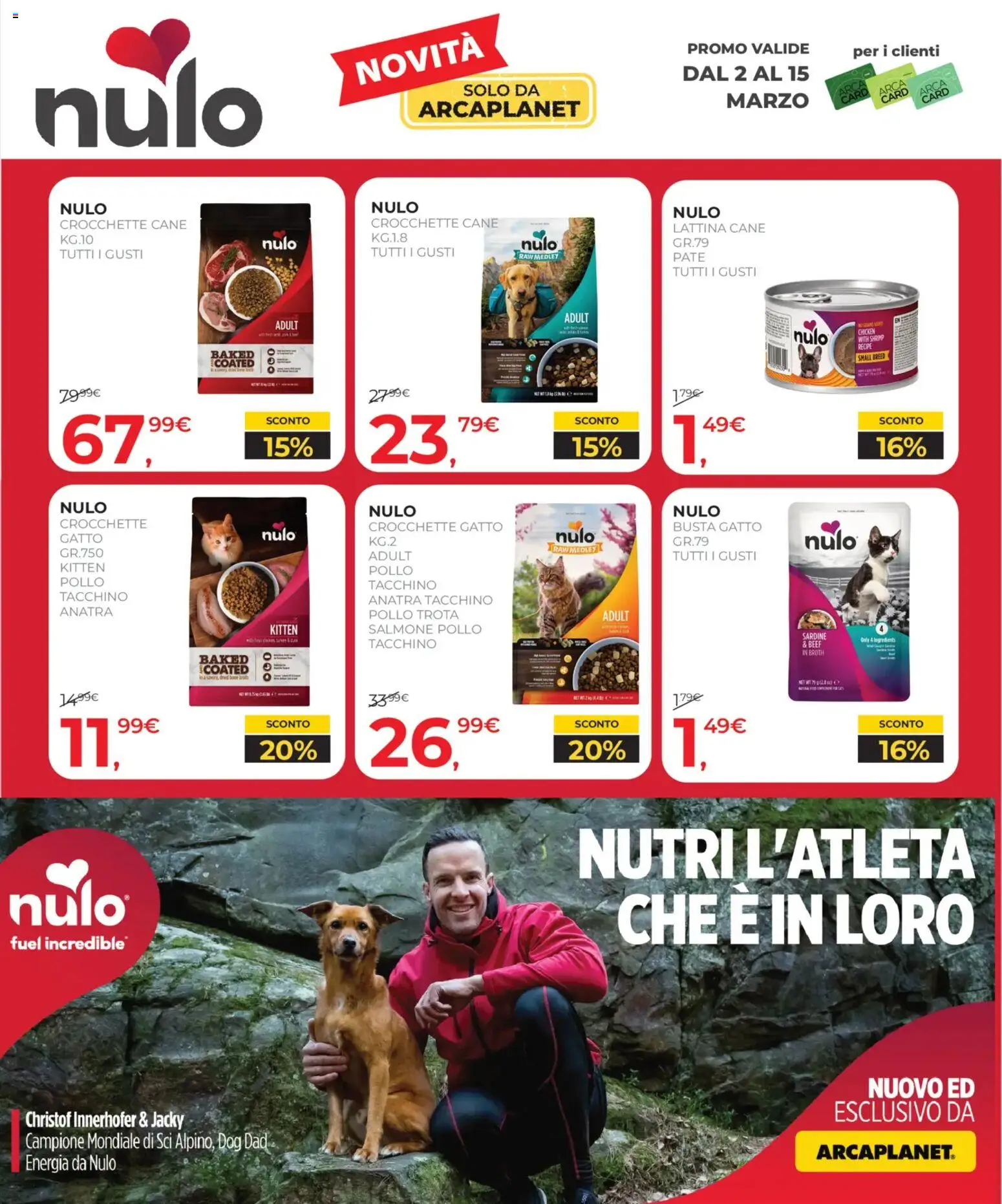 Volantino Arcaplanet del 02.03.2026 | Pagina: 21 | Prodotti: Paté, Pollo, Tacchino, Crocchette