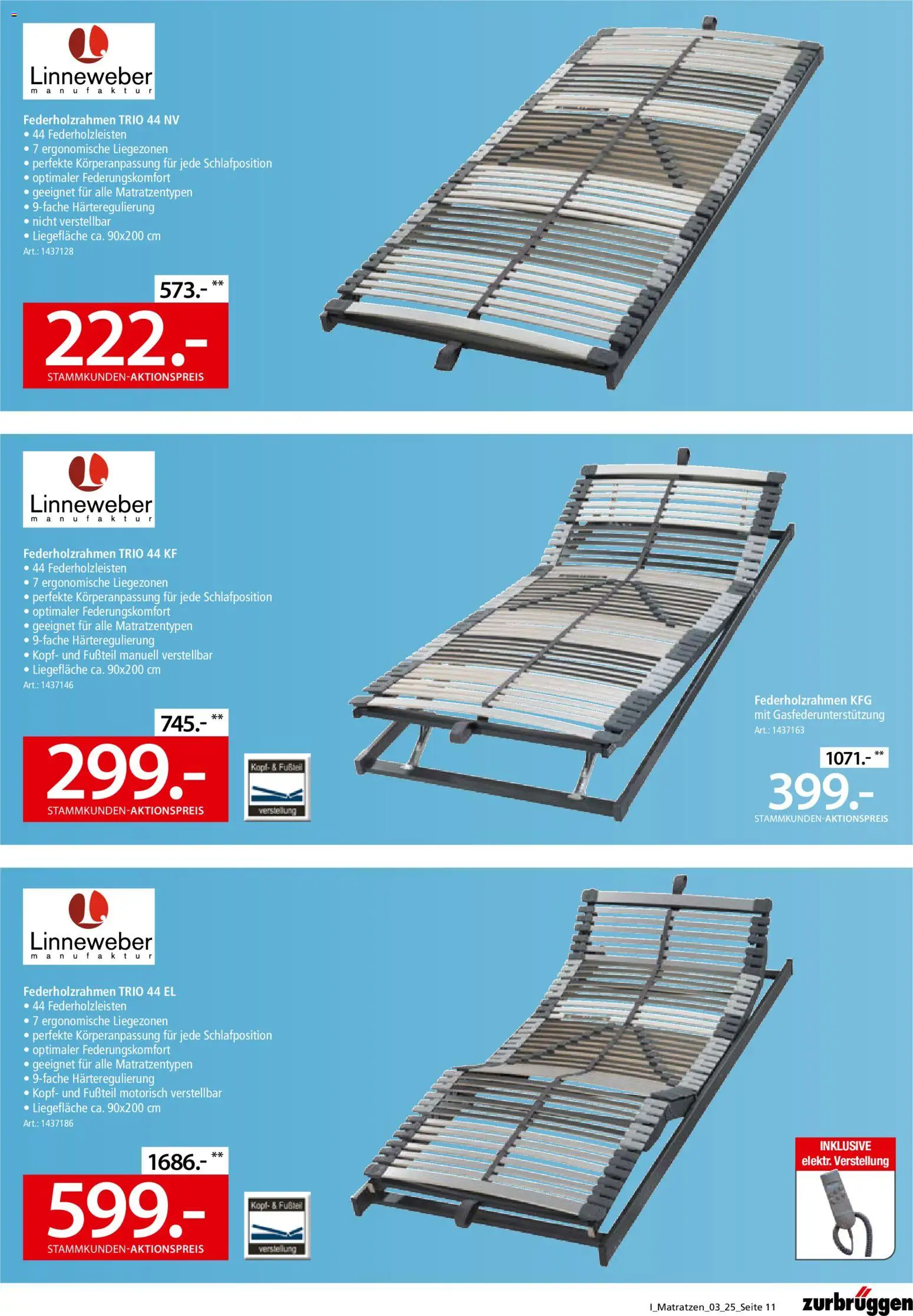 Zurbrüggen Matratzen-Spezial – gültig ab 15.11.2025 | Seite: 11