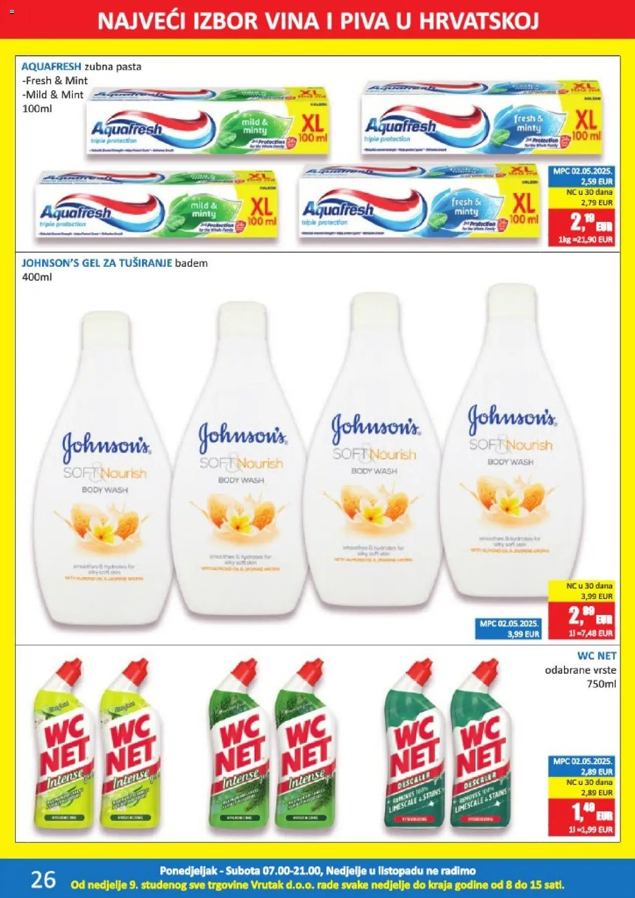 Vrutak katalog | vrijedi od 13.10.2025 | Stranica: 26 | Proizvodi: Gel za tuširanje, Badem, Pasta, WC Net