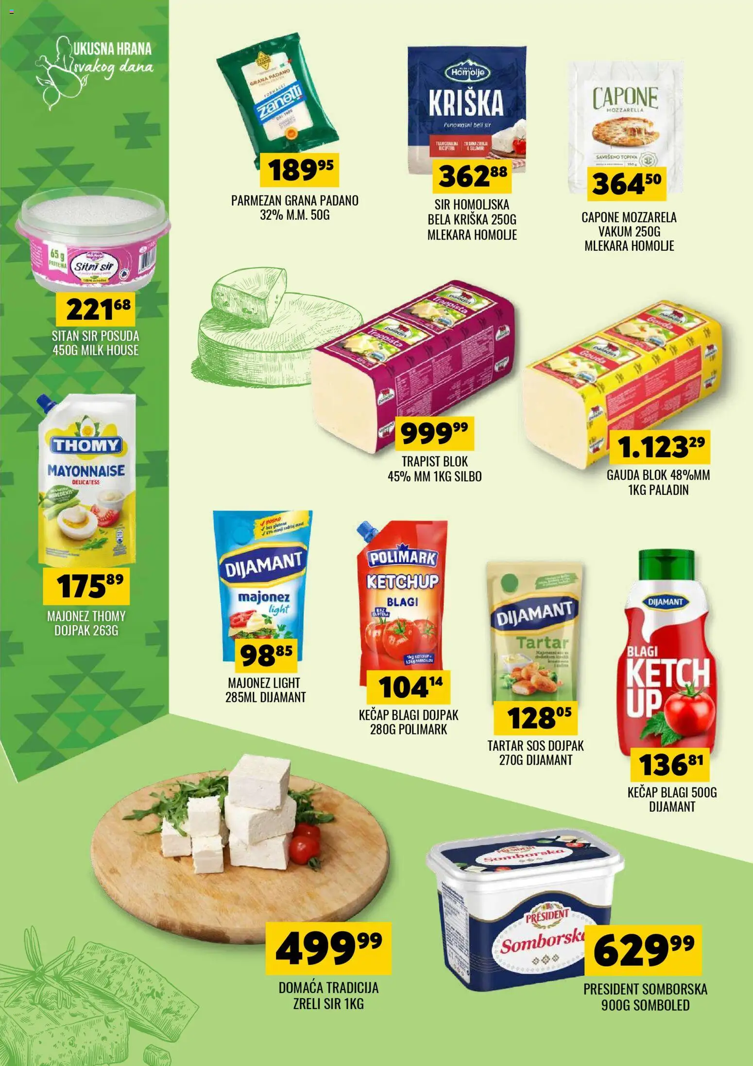 Tekijanka katalog - važi od 03.12.2025 | Strana: 8 | Proizvode: Majonez, Kečap, Sos, Sir