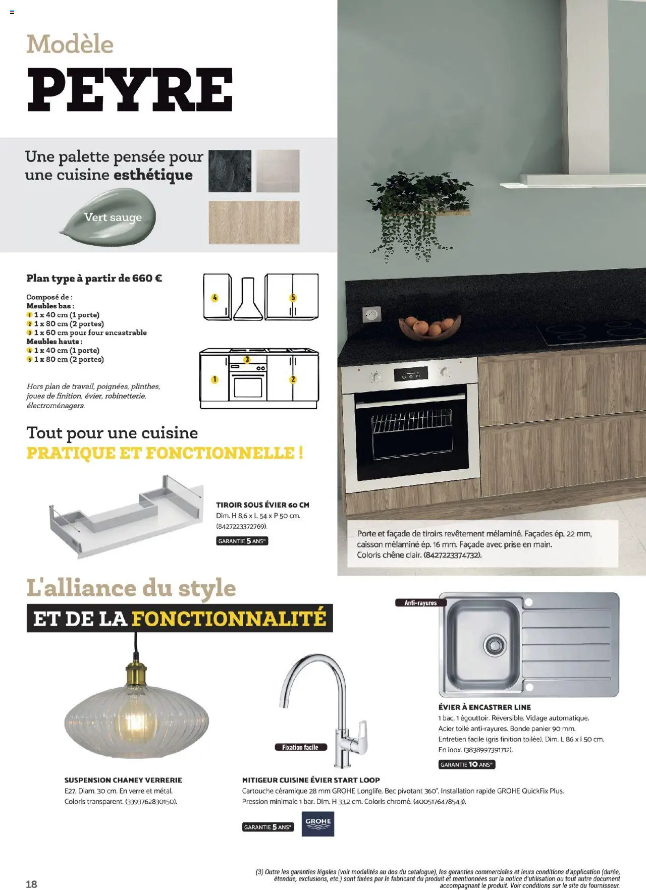 {H1} | Page: 18 | Produits: Four, Porte, Suspension, Panier