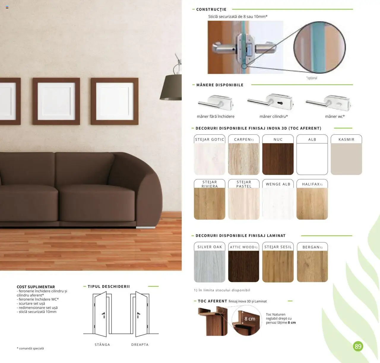 Proges catalog - Naturen – valabil de la 01.08.2025 | Pagină: 89 | Produse: Mâner, Ușă