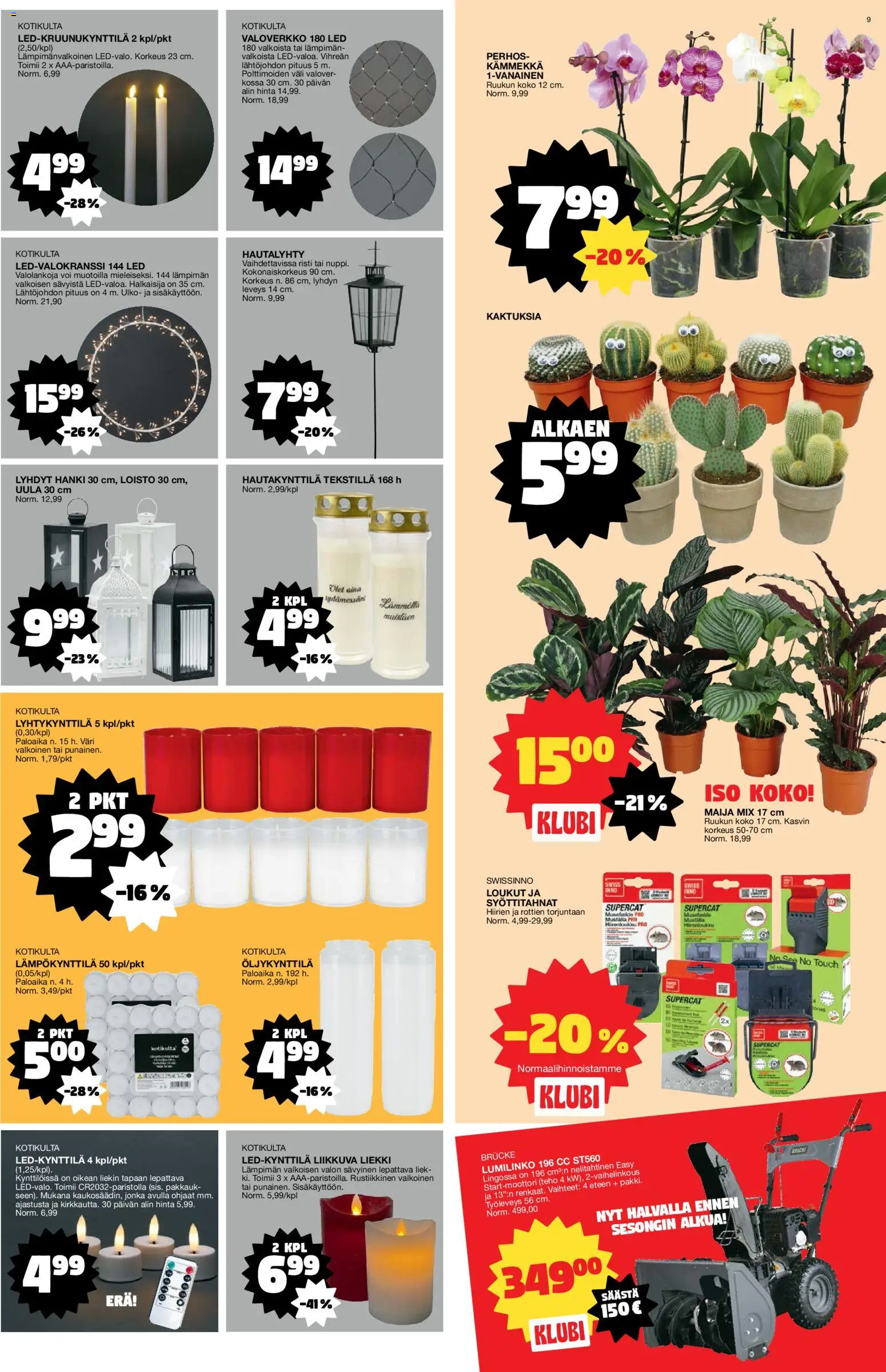 Tokmanni tarjoukset – voimassa 03.11.2025 alkaen | Sivu: 9 | Tuotteet: Lumilinko, Voi