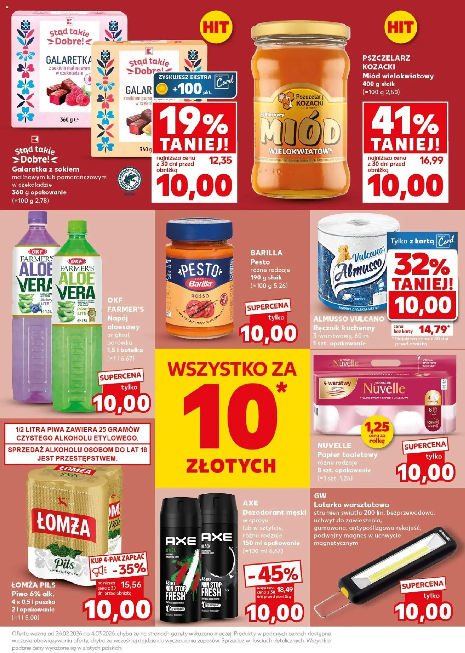Kaufland gazetka - Mocny start od 02.03.2026 | Strona: 7 | Produkty: Karta, Miód, Galaretka, Dezodorant