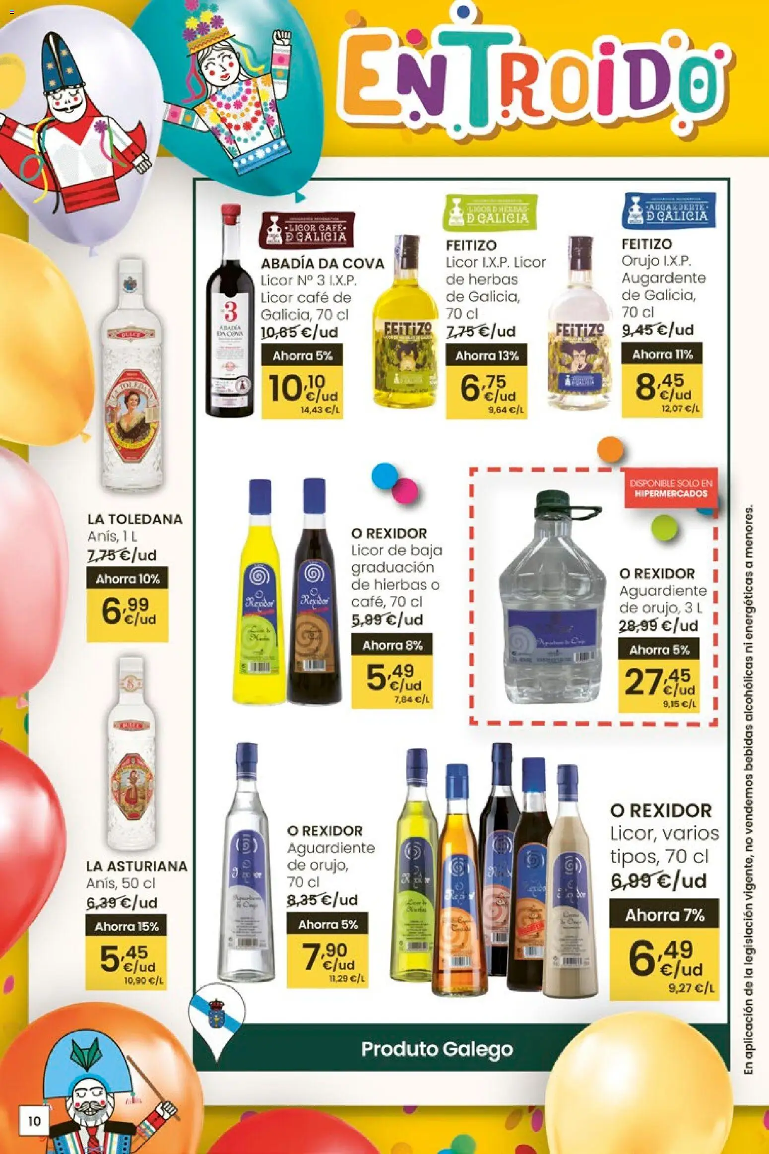 Eroski - Entroido do aforro │ válido desde el 29.01.2026 | Página: 10 | Productos: Licor, Café