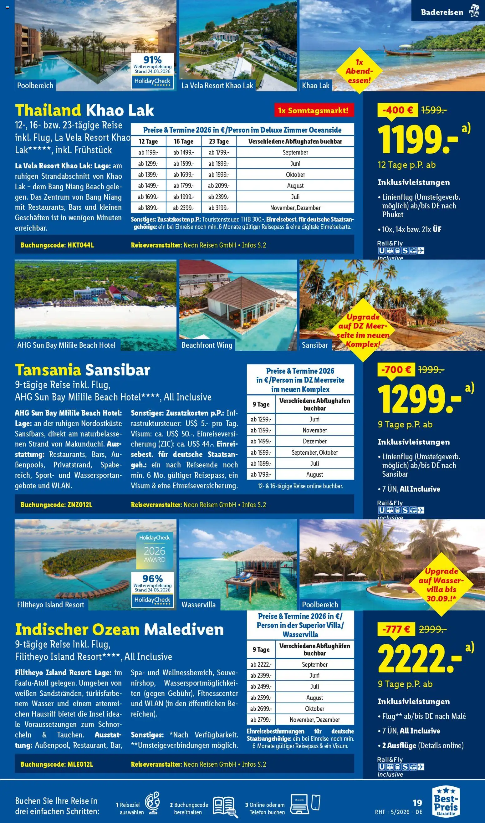 Lidl Reisen Prospekt 	 – gültig ab 29.04.2026 | Seite: 19 | Produkte: Wasser, Telefon