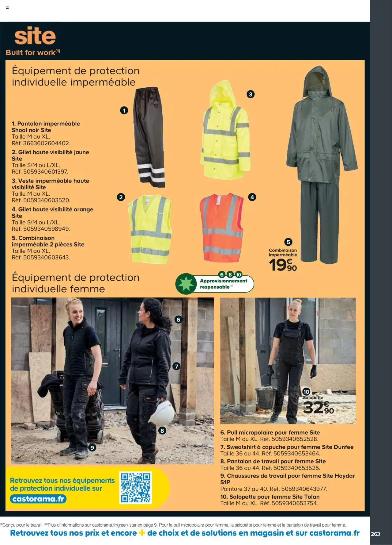 {H1} | Page: 263 | Produits: Orange, Gilet, Pantalon, Pantalon de travail