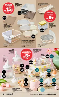 Pogląd oferty "Netto gazetka od czwartku NonFood" - ważna od 19.03.2026 | Strona: 4 | Produkty: Jajka, Gąbka