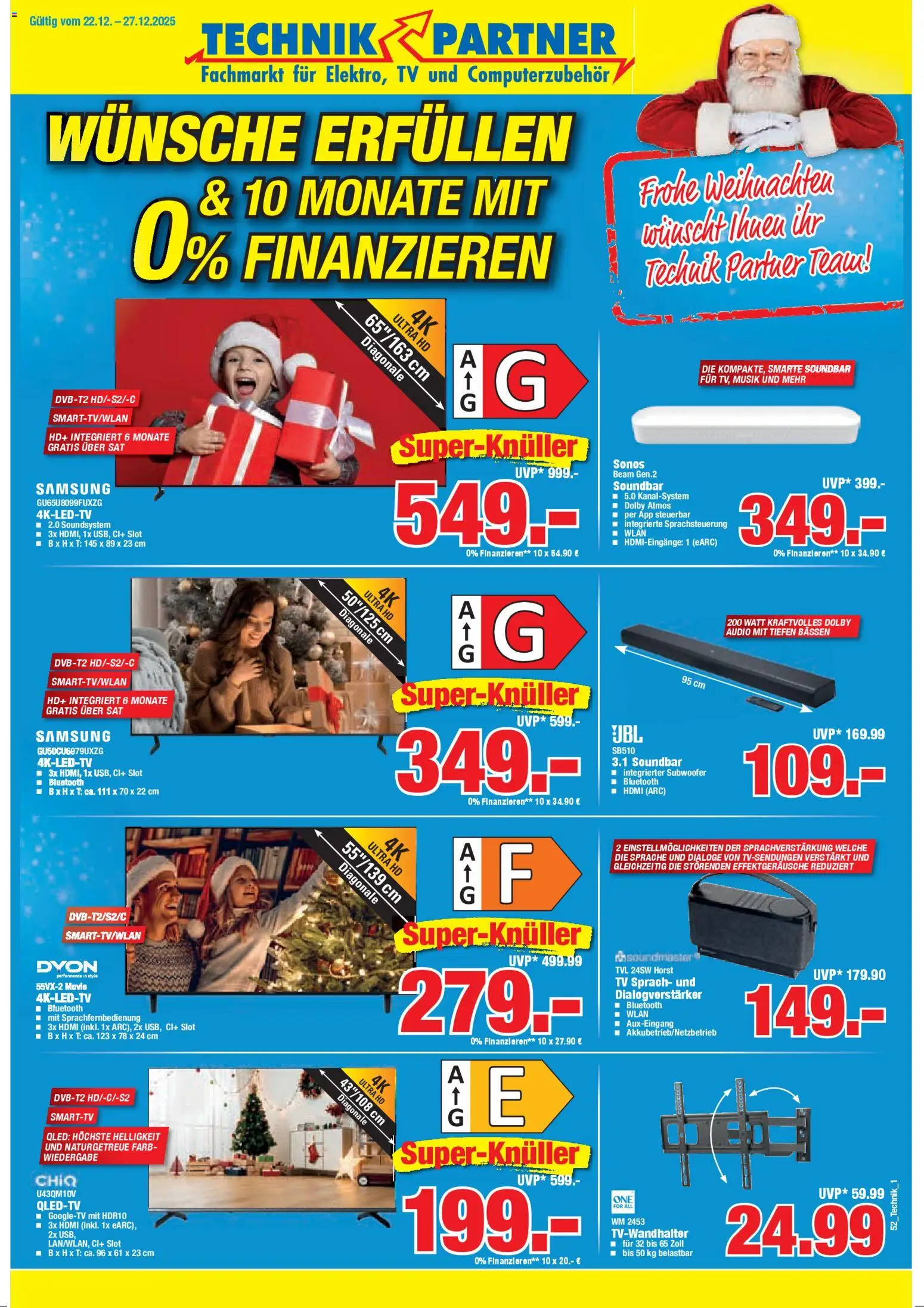HERKULES - Technik Partner – gültig ab 22.12.2025 | Seite: 1 | Produkte: Samsung, Soundbar, Soundsystem, TV