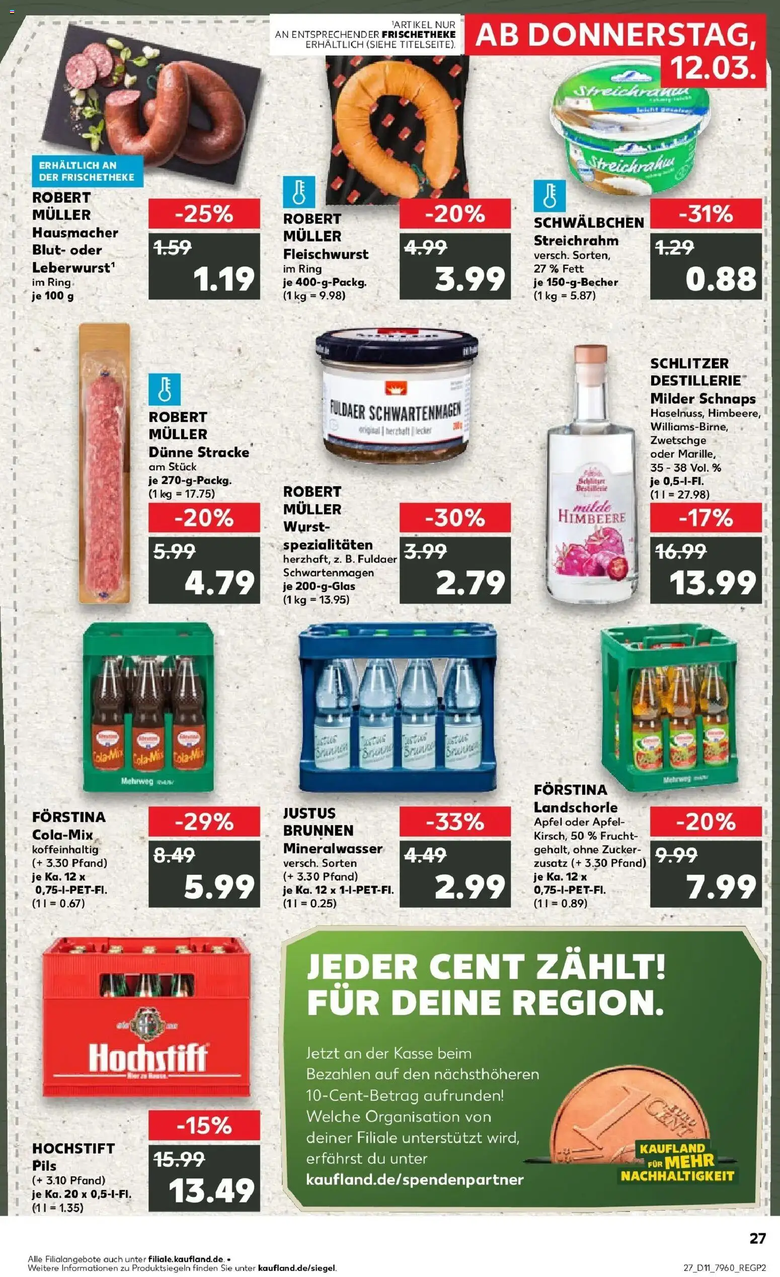 Kaufland Prospekt Fulda	 – gültig ab 09.03.2026 | Seite: 39 | Produkte: Cola, Schnaps, Äpfel, Wurst