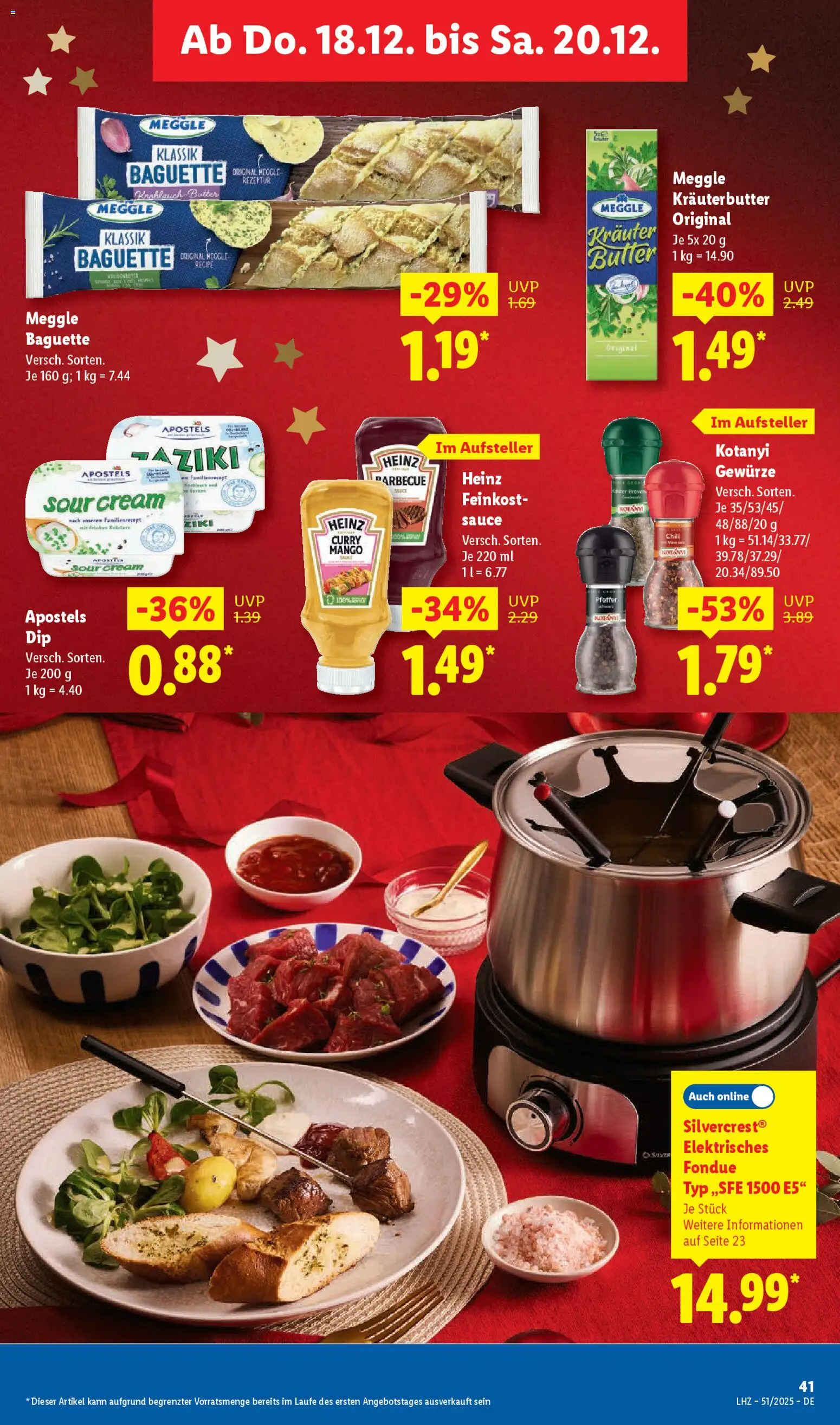 Lidl Prospekt Zossen – gültig ab 15.12.2025 | Seite: 61 | Produkte: Butter, Gewürze, Pfeffer, Meggle butter