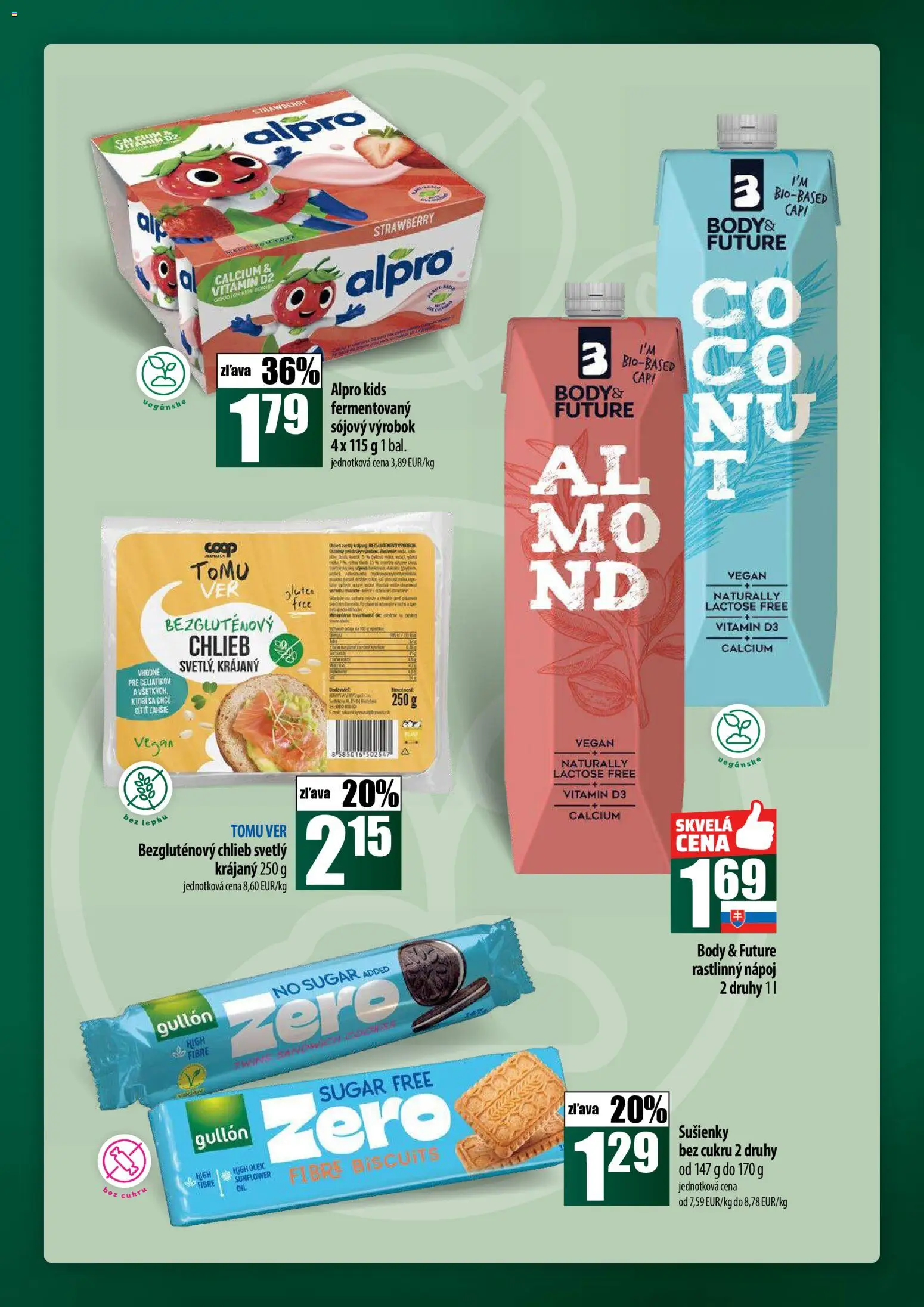 Nové COOP Jednota akcie – leták je platný od 27.11.2025 | Strana: 27 | Produkty: Chlieb, Alpro