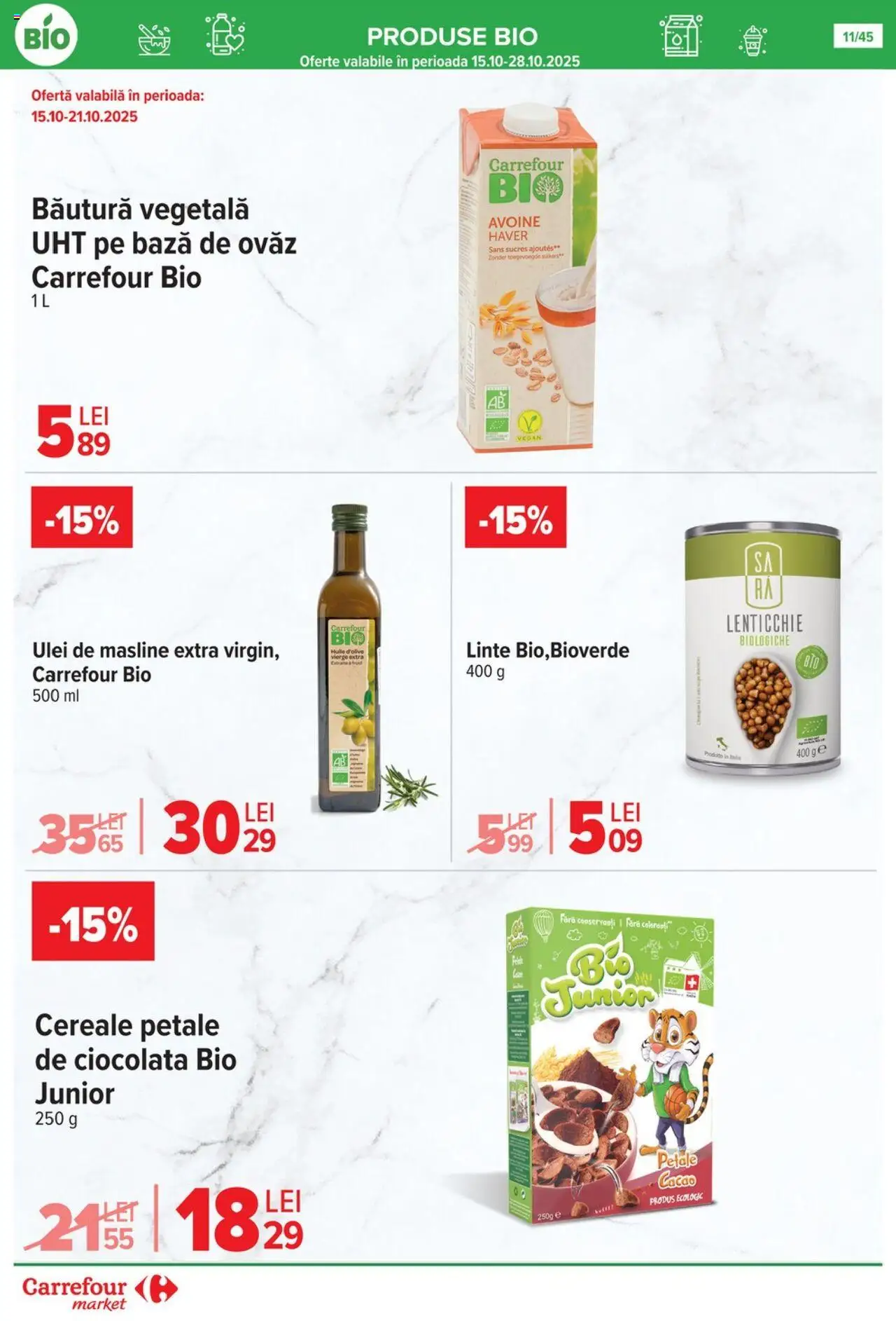 Noul catalog Carrefour – valabil de la 15.10.2025 | Pagină: 14 | Produse: Şerit ödül, Măsline, Ciocolată, Cereale