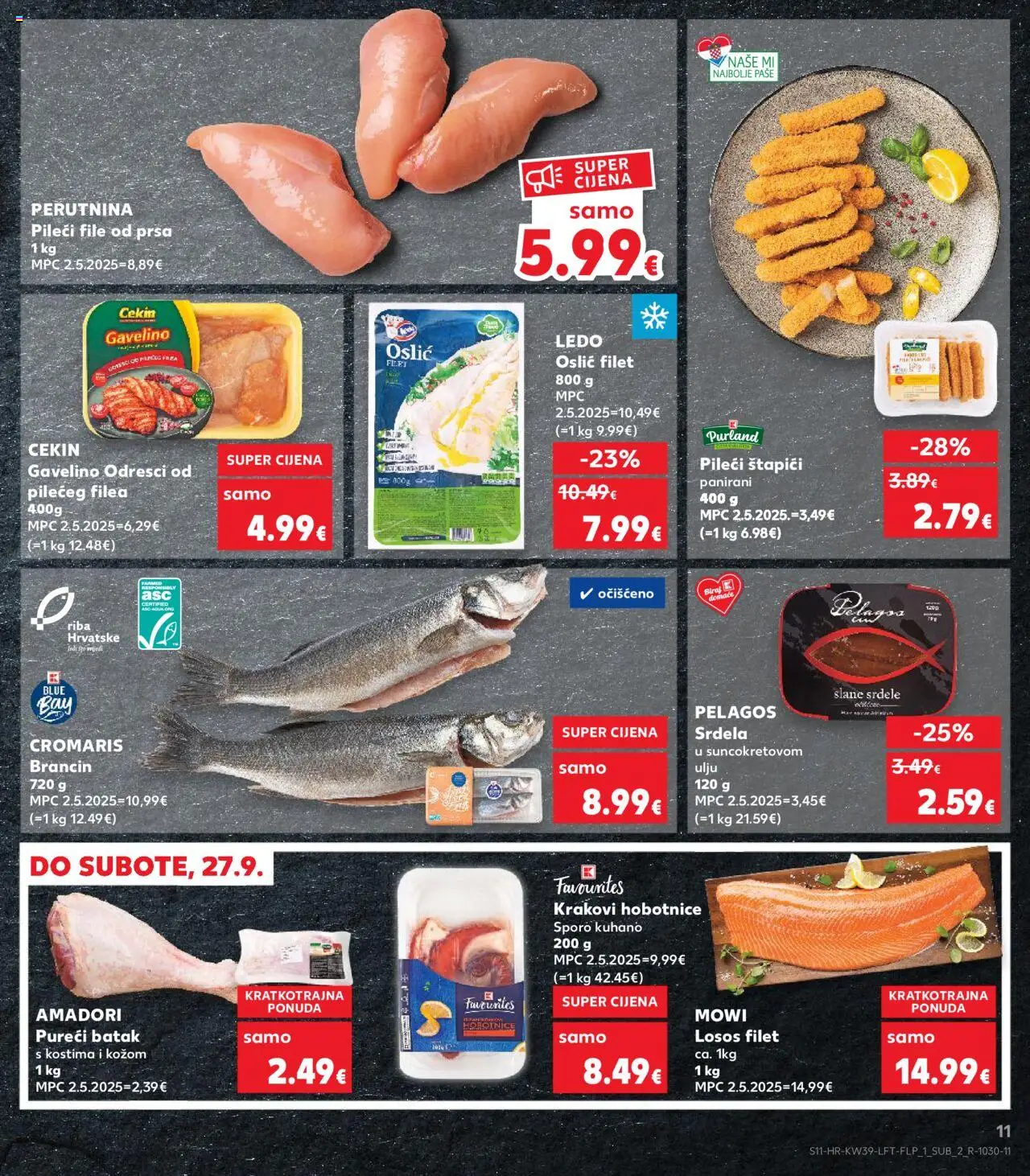 Kaufland HR akciós ujság - amely érvényes a következő dátumtól: 24.09.2025 | Oldal: 11