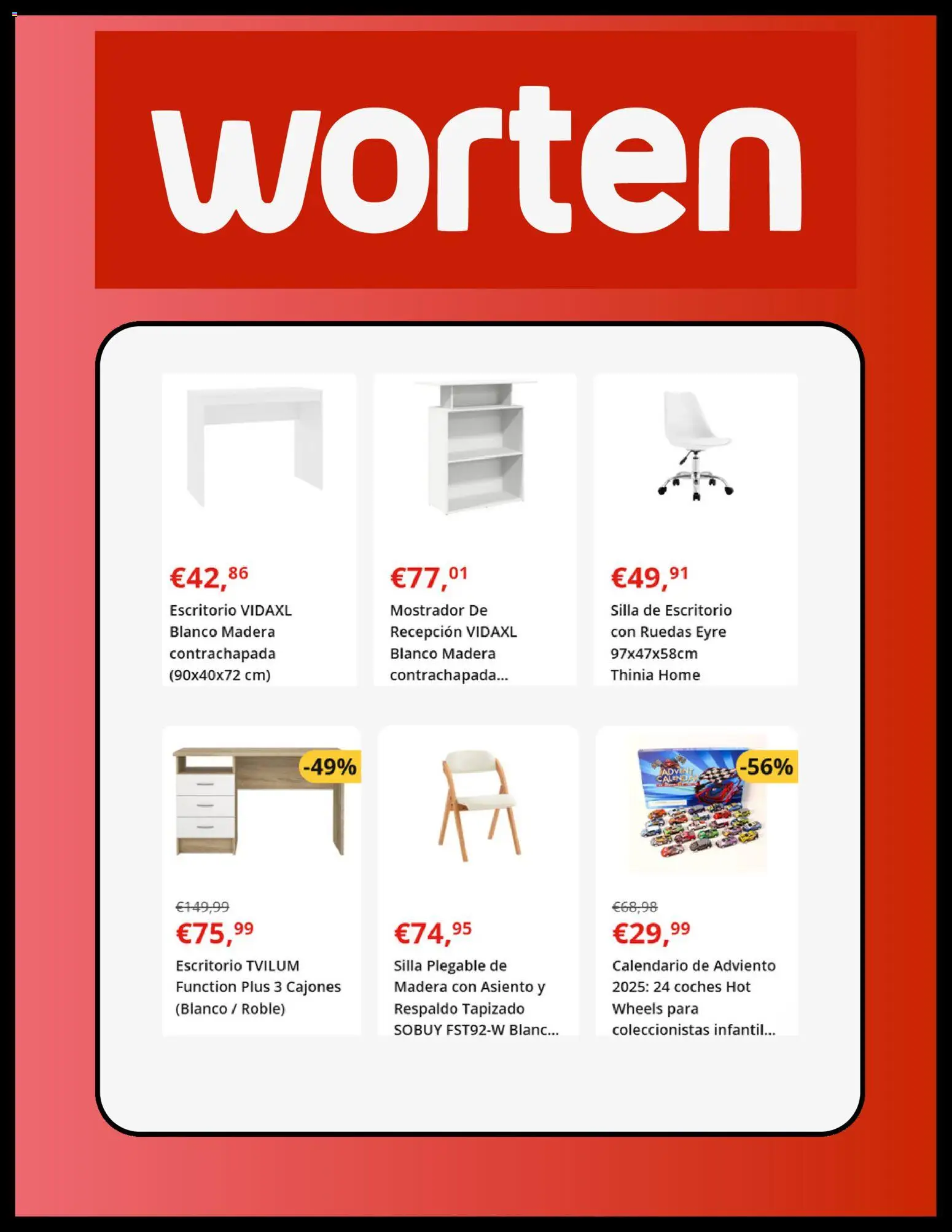 Worten folleto │ válido desde el 09.12.2025 | Página: 6 | Productos: Silla de escritorio, Silla