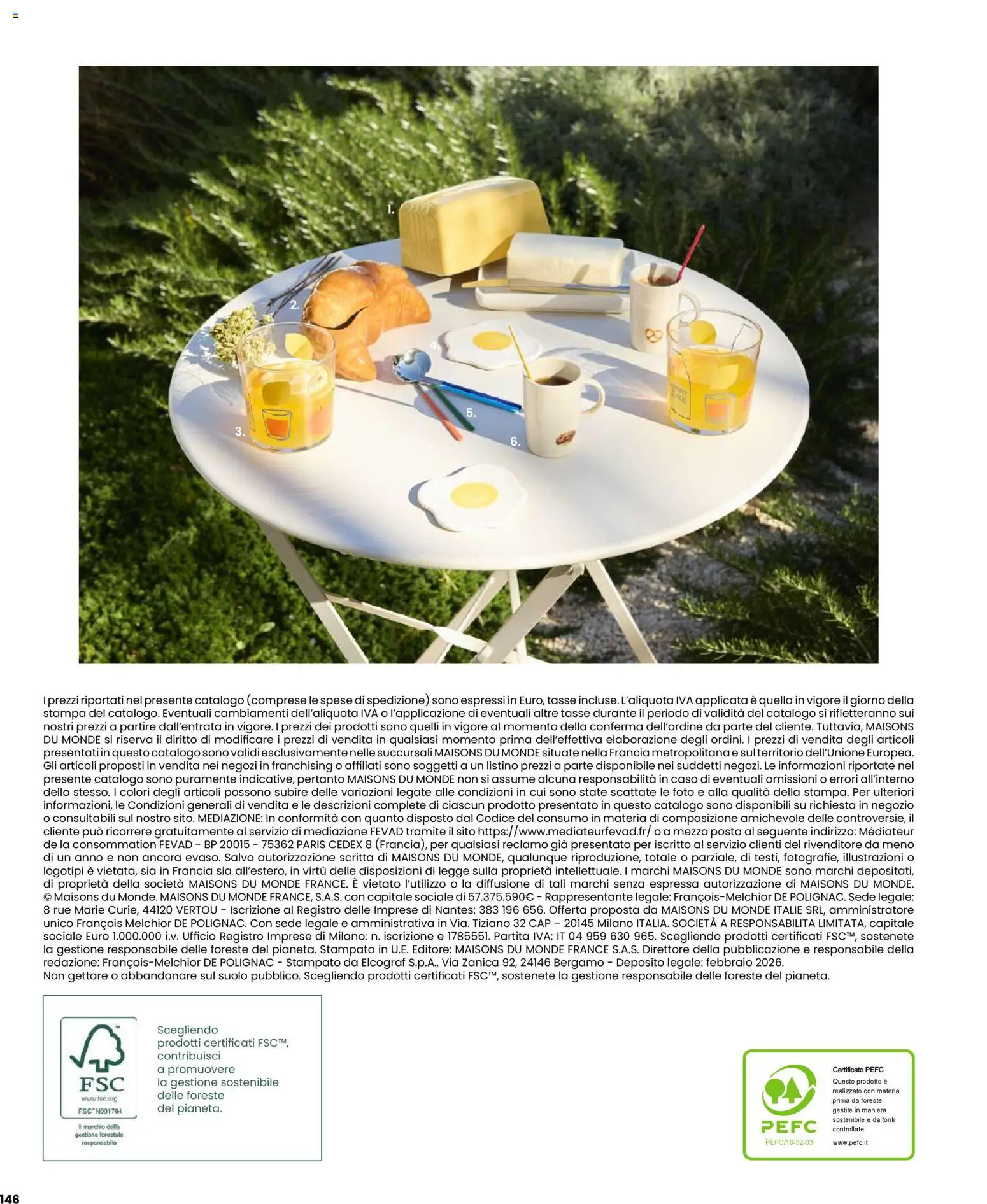 Volantino Maisons du Monde del 12.02.2026 | Pagina: 146 | Prodotti: Stampa