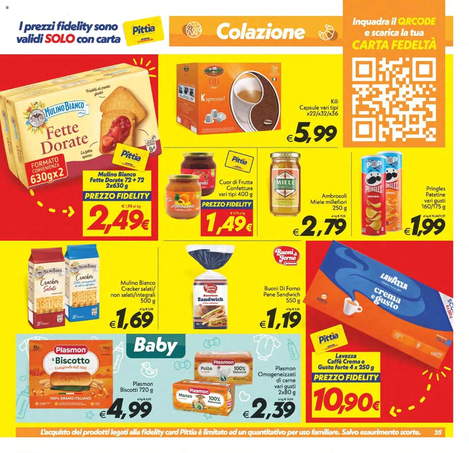 Volantino SuperConveniente del 23.01.2026 | Pagina: 25 | Prodotti: Caffè, Patatine, Forno, Miele