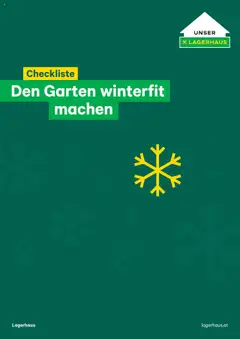 Lagerhaus Den Garten winterfit machen ab 20.10.2025 gültig