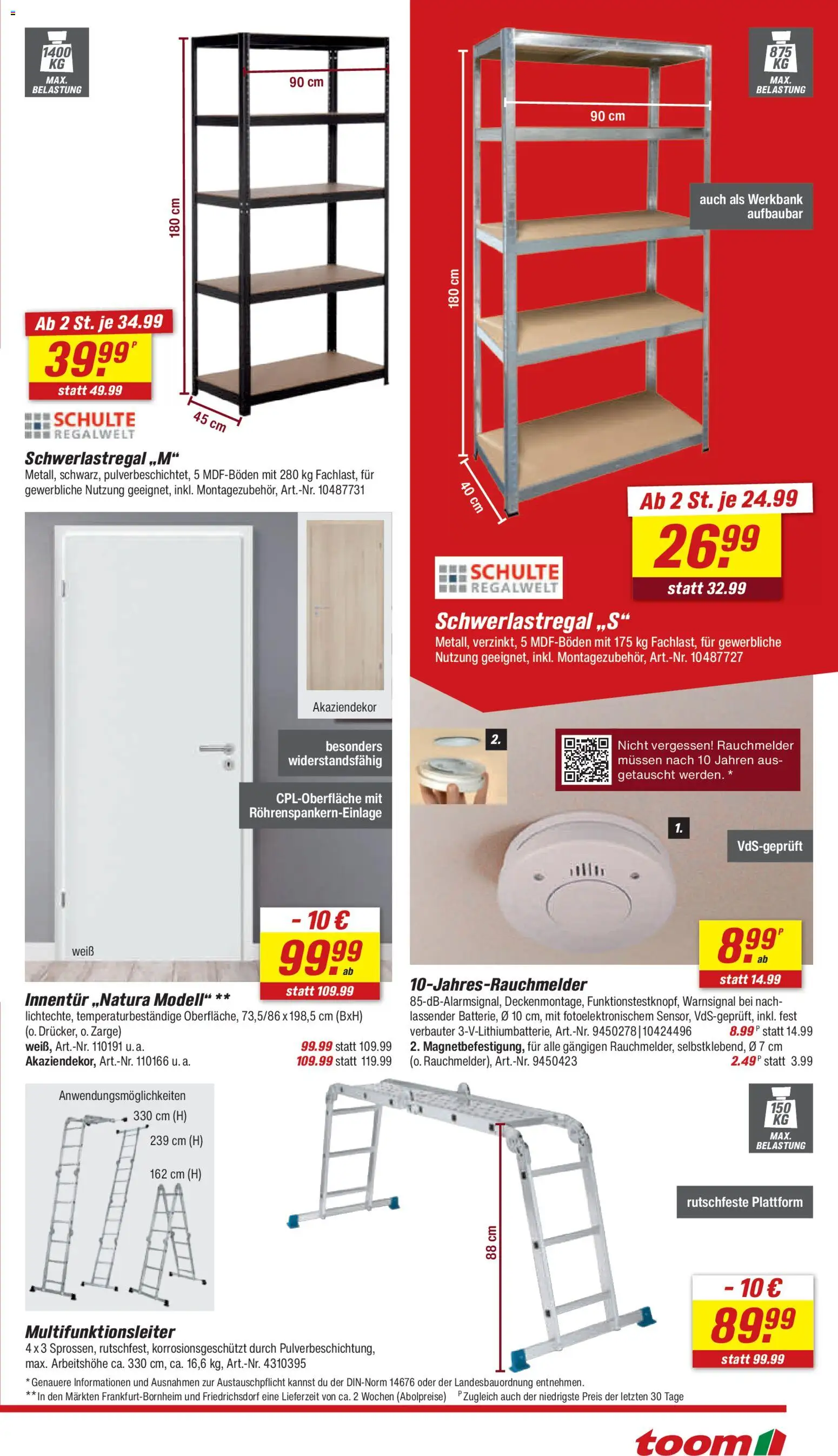 Toom Baumarkt Prospekt 	 – gültig ab 02.05.2026 | Seite: 21 | Produkte: Schwerlastregal
