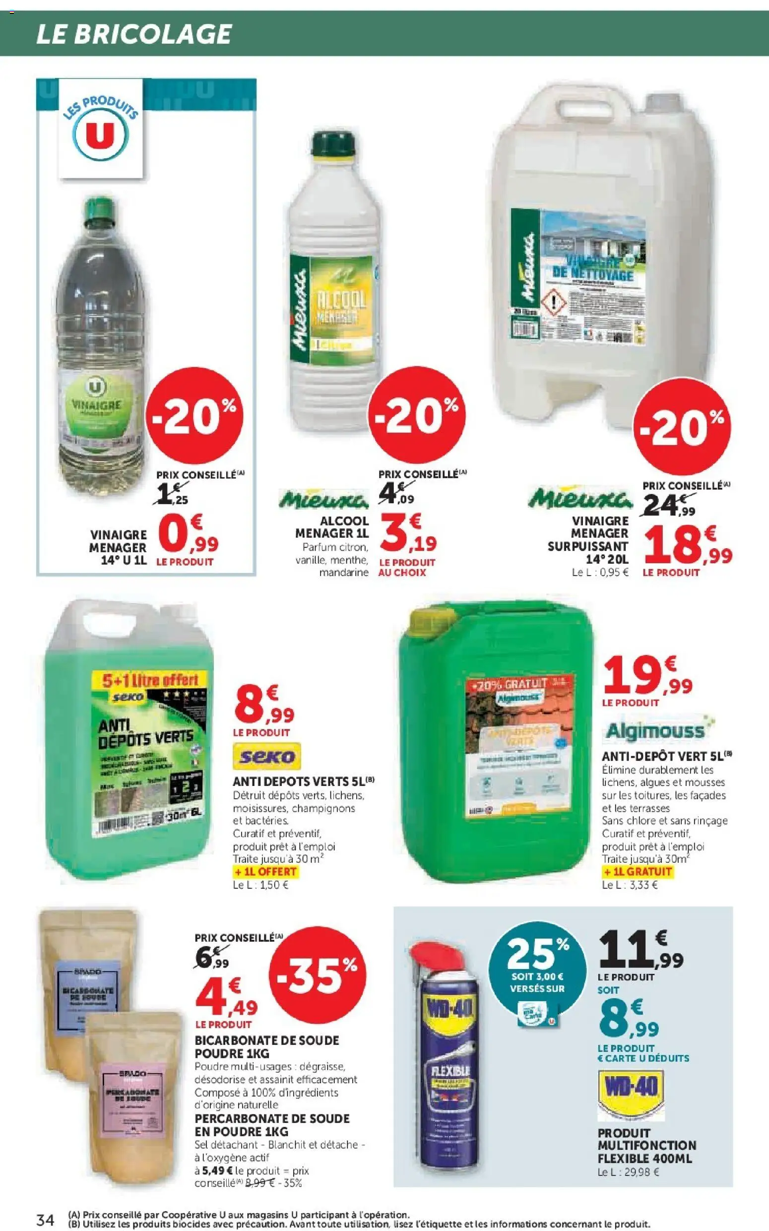 {H1} | Page: 34 | Produits: Parfum, Poudre, Percarbonate de soude, Algues