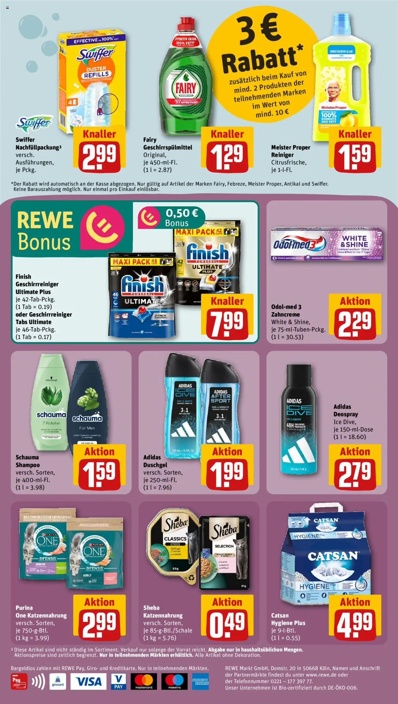 Rewe Prospekt 	 – gültig ab 22.09.2025 | Seite: 24 | Produkte: Schauma shampoo, Shampoo, Geschirrspülmittel, Swiffer
