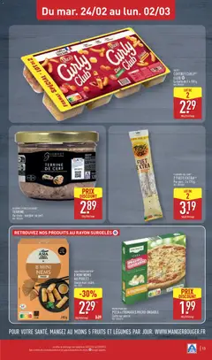 Aldi - Prévisualisation de Aldi - Catalogue de la semaine 9 valide à partir de 24.02.2026 | Page: 15 | Produits: Pizza 4 fromages, Pizza