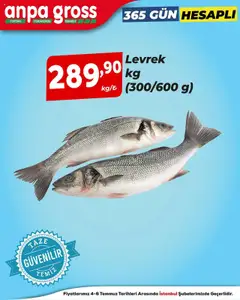 Anpa Gross Denizden Sofranıza - 04.07.2025 tarihinden itibaren geçerlidir | Sayfa: 2 | Ürünler: Levrek